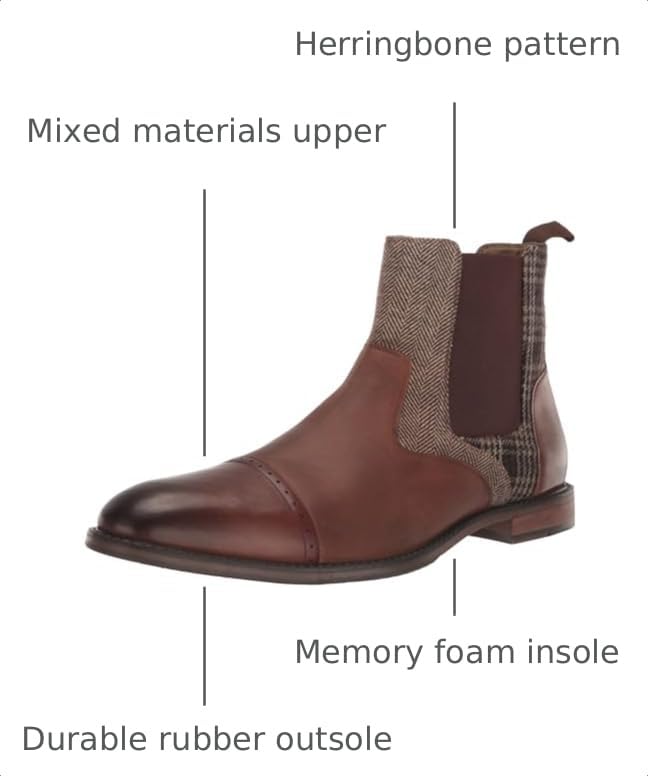 Image of Stacy Adams Finney Cap Toe Chelsea Boot