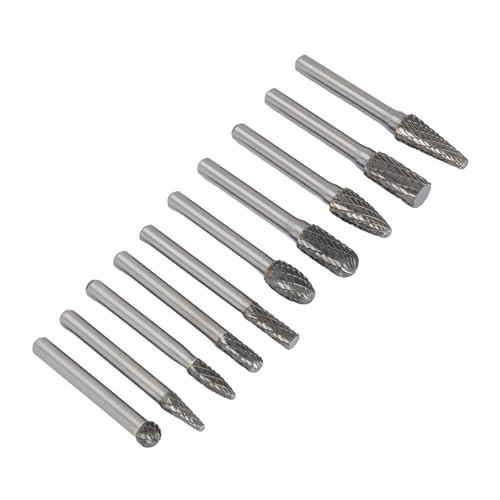 Set 10 Piezas Fresas Rotativas de Carburo de Tungsteno miniatura 2