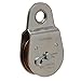 Campbell Chain 2 in. Dia. Zinc Plated Steel Fixed Eye Single Sheave Rigid Eye Pulley