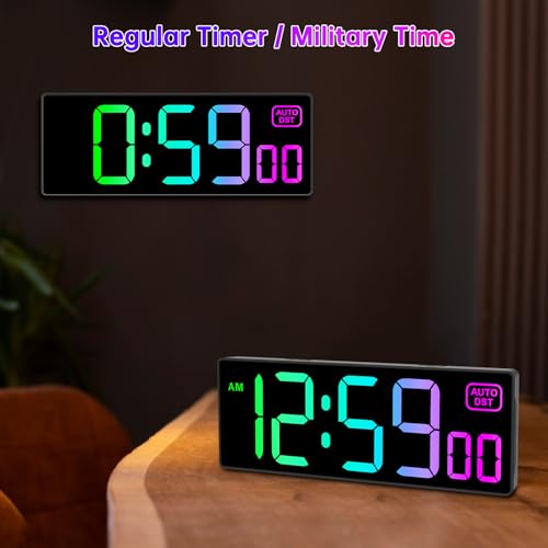 Soobest 10 RGB Color Changing Clock