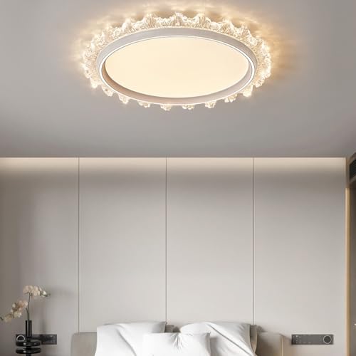 Plafonnier LED réglable blanc 54cm avec télécommande pour salon - 4