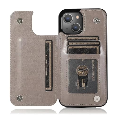 Étui en cuir iPhone 15 Plus de qualité supérieure avec verre trempé - 4