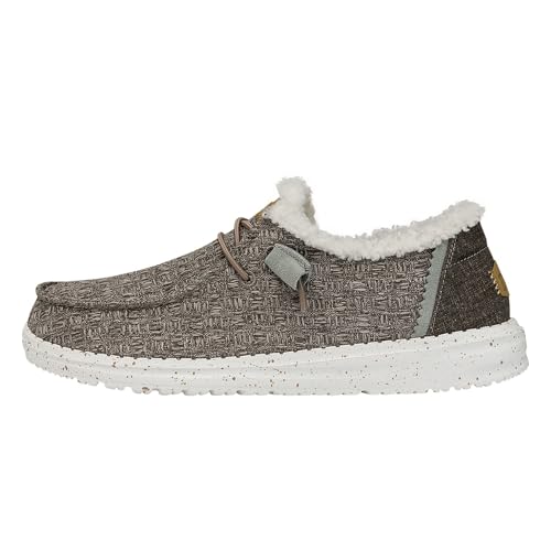 Hey Dude Wendy Warmth Charcoal | Women’s Shoes | Women’s Slip-on Loafers | Comfortable & Light-Weight