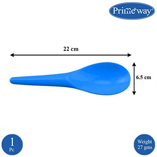 Image of Primeway Polypropylene 2.7Liter Microwave Rice Cooker Container W /Serving Spoon(Blue)