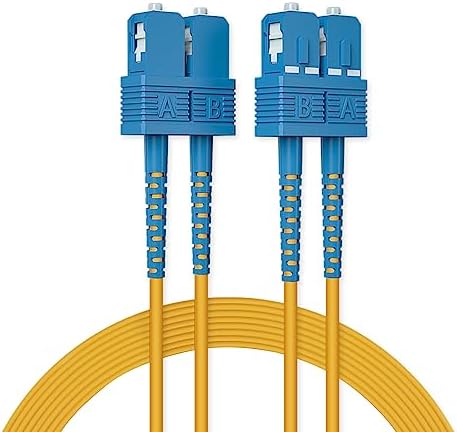 ipolex LC to LC Fibre Patch Cable 3m (10ft) - OS2 Leads Single-mode Duplex 9/125 Fiber Optic Cable (LSZH) for 1G/10Gb SFP+ Transceiver, Media Converter
