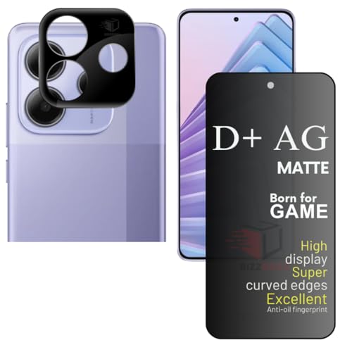 Image of Tempered Glass for Compatible with Redmi Note 14 5G (Black) | Edge-to-Edge | 9H Hardness | Anti-Scratch | Pack of 2