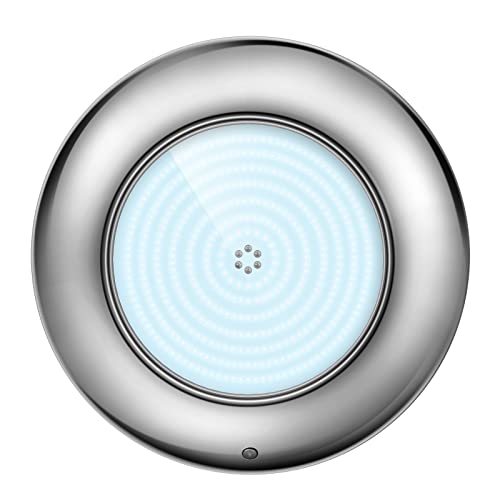 LyLmLe Projecteur Piscine LED Remplie de Résine, 35W Lampe Piscine Extra-Plats, Boîtier en Acier Inoxydable 316L, 3500lm, Angle de Faisceau 140 °, IP68 étanche, 12V AC/DC, 6000K Cover