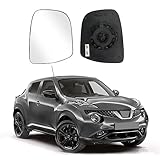 Cristal de Espejo Reemplazar para Nissan Juke 2015-2020, Retrovisor Exterior Ajustable Adecuado, Lente de Marcha Atr (Derecha)