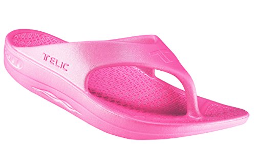 TELIC Women's Energy Flip Flop-Pillow-Soft, Supportive, Lightweight, Waterproof-Perfect for Beach & Pool