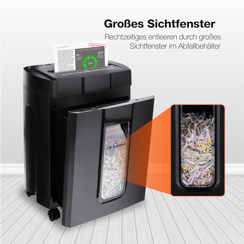 Aktenvernichter mit Sicherheitsstufe P-4 und Partikelschnitt