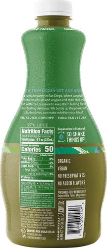 Suja 0859213005896 Organic Cold-Pressed Mighty Dozen, Green Juice With Celery, Cucumber, Kale, Collard Greens, Apple & Lemon, Vegan thumb #2