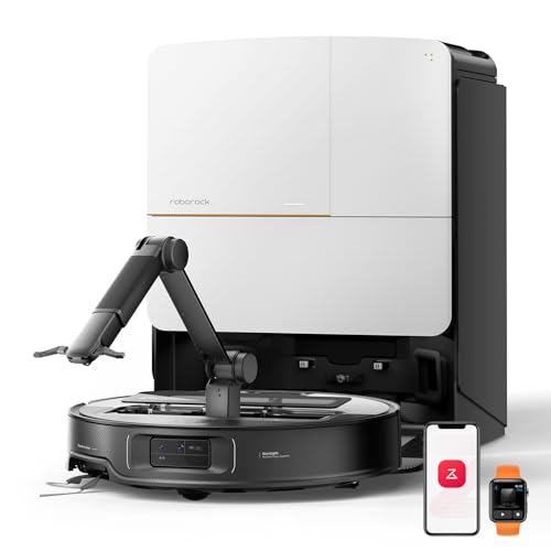Miniatura 8 de roborock Saros Z70 Robot Aspirador Succión Extrema de 22000 Pa | Brazo Mecánico OmniGrip Plegable de 5 Ejes, Succión de 22000 Pa, Doble Sistema antienredos, Diseño Ultrafino de 7,98 cm