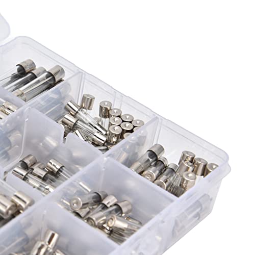 Kit de Sortimento de Tubo de Sopro Rápido, Caixa de Plástico Transparente, 10 Valores de Ampere Dife