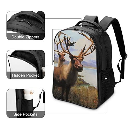 3D Cool backpack Elk au design mode pour se démarquer au collège