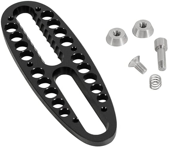 GRS Height Custom fit Recoil Pad Set for Rifle Stocks, 6061 Aluminum, Hard Anodized, Fits Sporter & Fenris, Height & Drop Custom fit (100737)