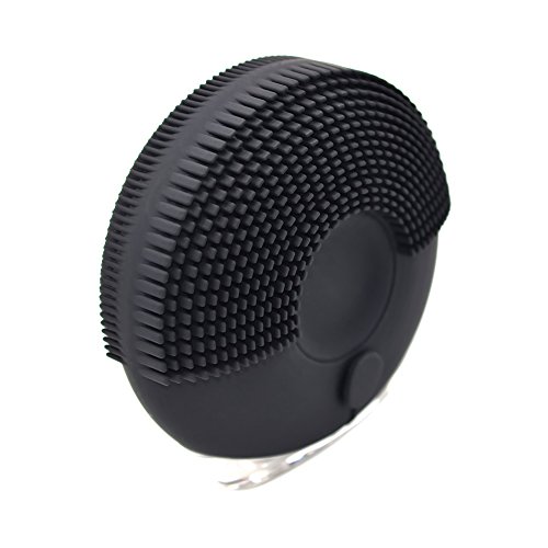 Ketrina Facial Cleansing Brush Silicone face Cleanser & Massager Electric exfoliating face brush waterproof skin cleaning system FOR MEN (Black)