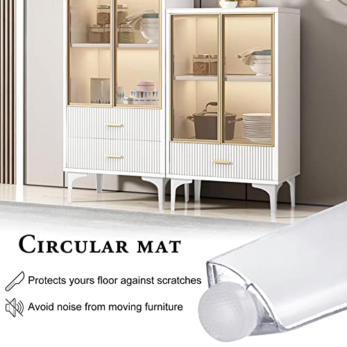 Onedream Silver Dresser Metal Furniture Legs - 6 Inch Furniture Legs, Metal Polished Chrome Couch Legs Set Of 4 Replacement For Dresser Cabinet Sofa Bed Ottoman Table Chair Cupboard #TOP5