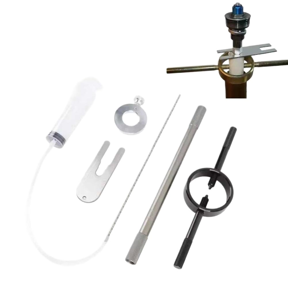 Kit di attrezzi per compressore molla forcella moto compatibile con la maggior parte delle cartucce normali e forcelle invertite