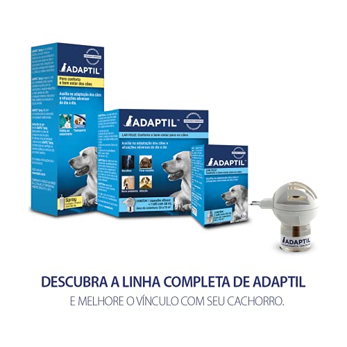ADAPTIL Difusor + Refil - ajuda os cães em situações desafiantes como medo de ficar sozinho, fogos d