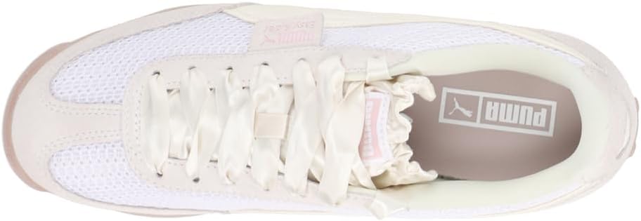 PUMA Womens Easy Rider Ballet Lace Up Sneakers Shoes Casual - Beige, White