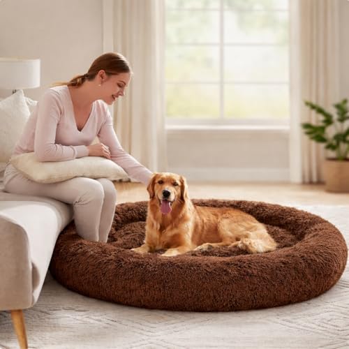 Image of ZEXSAZONE Summer Comfortable Durable Both Sides usable and Washable Pet Bed | Cat Bed | Puppy Bed | Dog Bed | Medium Dog Bed for Cats Puppies (Coffee, Extra Large) 110 X 110 X 22 cm