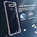for LG G8 ThinQ Case LG G8 Phone Case, 360° Rotatable Ring Holder Kickstand/Stand [Non Yellowing] Transparent 4 Corners Shockproof Military-Grade Protective Cover Case for LG G8 ThinQ - Crystal Clear
