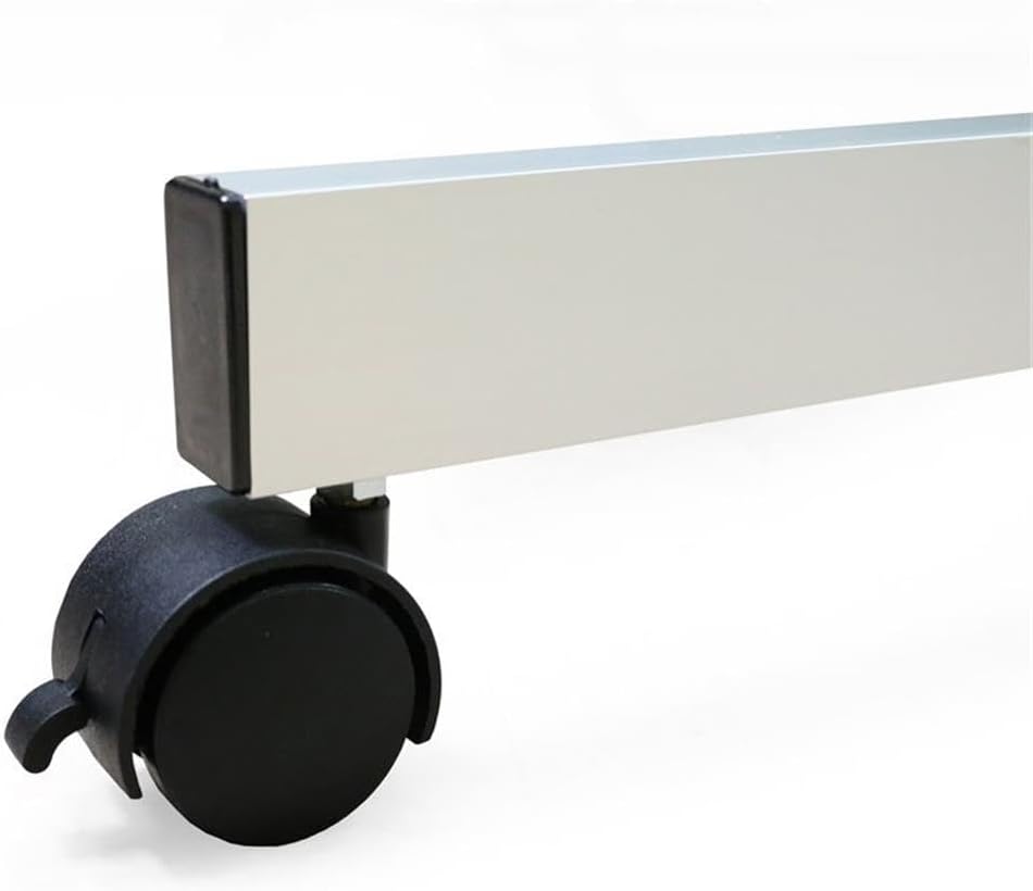 Ghent 3' x 4' Aluminum Frame Mobile Reversible Free Standing Double-Sided Natural Corkboard