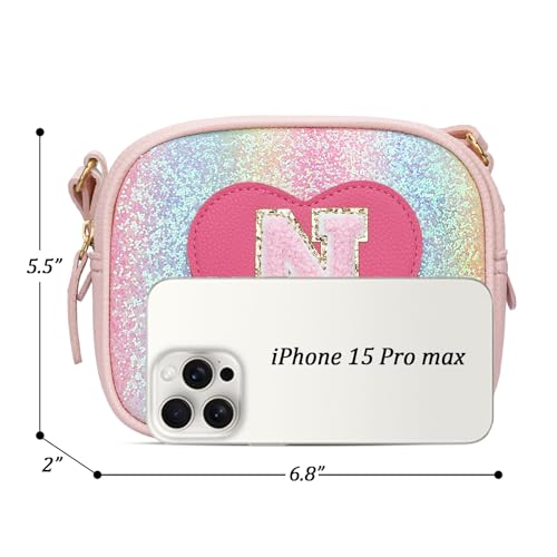 Image of KKXIU Birthday Gifts for Girls Initial Toddler Purse Cute Kids Crossbody Bag