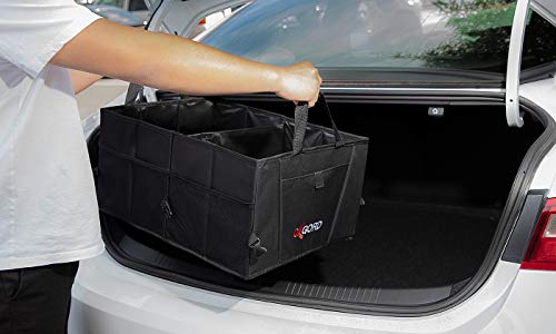 Car Organizer & Storage For Trunk - Collapsible, Sectional & Non-Slip - Consoles For Suv Truck Car Accessories - Automotive Cargo Caddy W/ Adjustable Straps Best For Women & Men Grocery Shopping Etc #TOP6