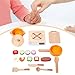DYNWAVE Kitchen Playset Toy with Cookware Role Play Educational Pretend Cooking Playset Pots and Pans for Game Favor