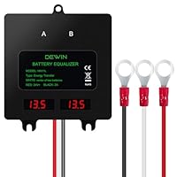 Wattive Batterie Balancer 24V, Batterie Equalizer 2x12V Batterie Ausgleicher IP67 Solarladesystem Battery Balancer Für Blei Säure Lithium Ionen Lithium Eisen Phosphat