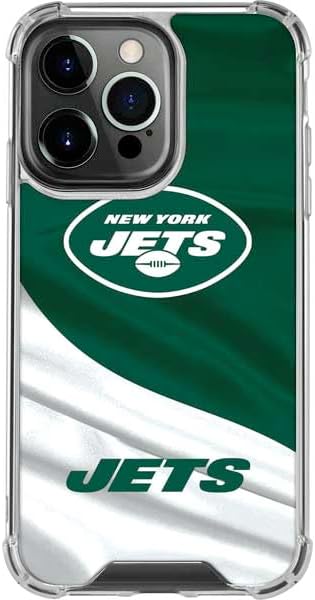 Skinit Clear Phone Case Compatible with iPhone 16 Pro Max - Officially Licensed NFL New York Jets Design