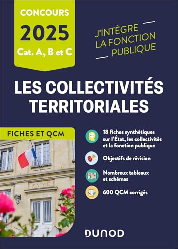 livre Les collectivités territoriales en fiches et QCM - 2025: Catégories A, B et C