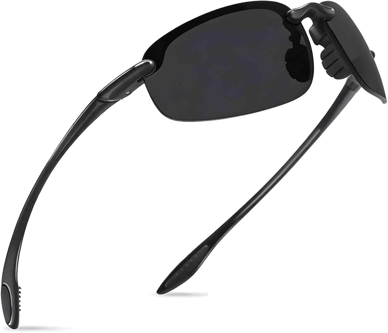 WISTON Sports Polarized Sunglasses for Men Women Tr90 Rimless Frame for Running Fishing Baseball Driving W8001