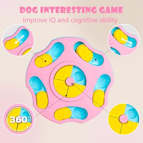 Hundespielzeug Intelligenz, Intelligenzspielzeug für Hunde, IQ-Training, waschbar, Intelligenzspielzeug für Hunde, waschbares Hundeleckerli-Spielzeug, Hundespielzeug für Welpen und Katzen(Gelb)