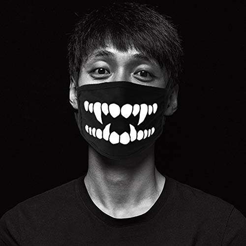 YOROZUCERY Mouth Mask Unisex Anti Dust Kawaii Muffle Mask Half Face Mask Reusable Cotton for Men Women 2Pcs