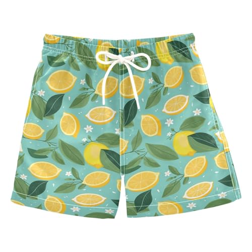 senya Lemon Leaves Boys Swim Trunks Toddler Shorts Swimwear Boardshorts