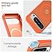 ANNSD for Google Pixel 9 Pro XL Case,Magnetic Shockproof with Translucent Protective Cover,Slim full body Drop Protection for Wireless Charging(Orange)