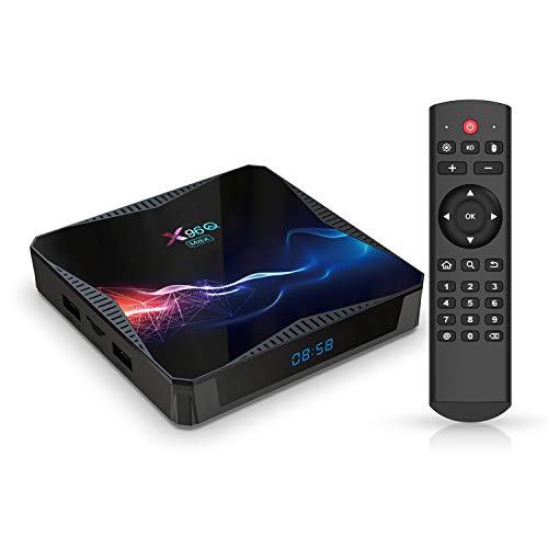 Android TV Box 10.0 4GB 64GB, X96 Smart TV Box Streaming Media Player H616 Quad-Core Support 1080P 4K HD 3D H.265 1000M Ethernet 2.4/5GHz Dual WiFi Bluetooth Android Box [2020 Newest]