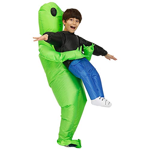 Hacosoon Inflatable Alien Costume For Kids,Inflatable Halloween Costumes For Boy/Girl，Funny Blow Up Costumes #TOP2