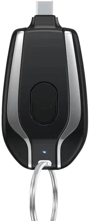 Keychain Portable Charger, 2200mAh Mini Power Emergency Pod, Small Andriod Cell Phone Charger, Compact External Fast Charging Power Bank Battery Pack, Key Ring Cell Phone Charger