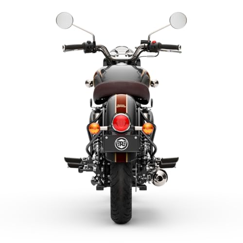 Image of Royal Enfield Classic 350 with Disc & Spoke Wheels Motorcycle (Halcyon Black) Booking for Ex-Showroom Price