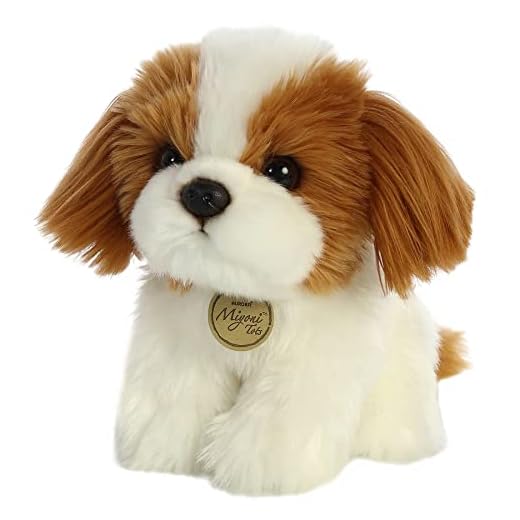 Linda Pelúcia do Cachorro da Raça Shih Tzu Série Miyoni 18cms x 20cms