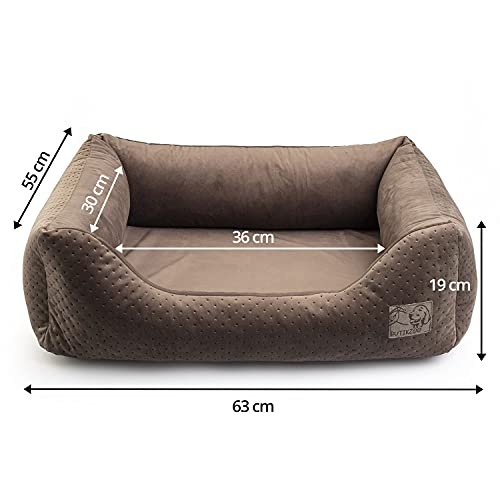 BOUTIQUE ZOO Exclusive Hundebett | Hundeliege, Hundekörbchen mit Kissen | Hundesofa für kleine, mittlere und große Hunde – Bild 4