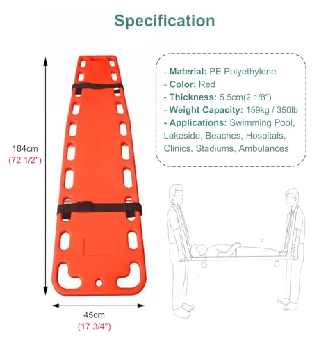 Civière sous-marine pour immobilisation de la colonne vertébrale