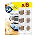 Ambi Pur Car Orchidea Tailandese Ricarica Di Deodorante Per Ambienti Con Clip 2ml, Per Eliminare Gli Odori Sgradevoli Dall’Auto, 6 Pezzi