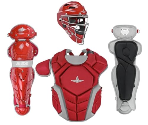 All-Star Top Star Series Baseball Catching Equipment Kit, Meets NOCSAE Standard - Ages 9 to 12, Scarlet Red by All-Star - Used condition - US$231.50