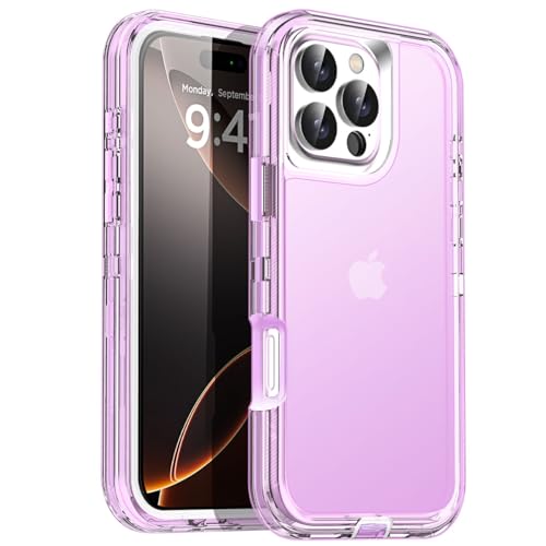 AICase for iPhone 16 Pro Max Case Clear 3 in 1 Heavy Duty Drop Protection Full Body Rugged Shockproof/Dust Proof 3-Layer Military Protective Tough Durable Cover for iPhone 16 Pro Max 6.9