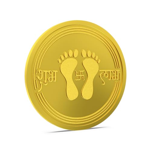 Image of ASPECT BULLION 5 gm Shubh Labh II Yellow Gold Coin 24kt (995) Pure Gold