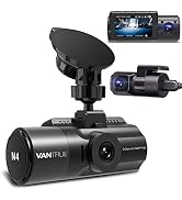 3カメラ ドライブレコーダー 4K録画 VANTRUE N4 ドラレコ 前後カメラ 4K+1080P 360度 全方位保護 地デジ干渉対策済 1440P+1080P+1080P 24時間駐車監視...